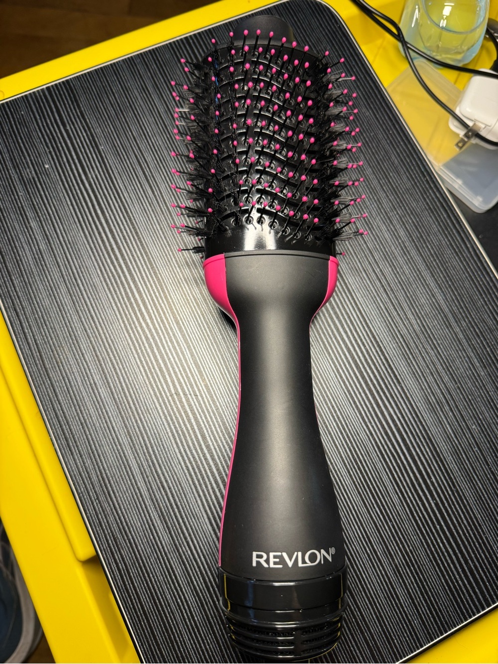 Revlon Black and Pink Vent Brush for Blow-Drying